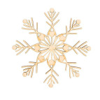Заготовка для декорування !ПОШТУЧНО 1/4! Rosa Talent (фанера) Сніжинка 3 Д10см 4801513