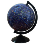 Глобус настільний 26см ИПТ з подсветкою, на пласт ножке, лакирований, Зоряне небо (укр. мова)