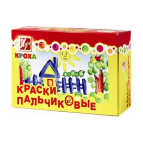 Фарби пальчикові Луч 6кол 40мл 24С 1508-08