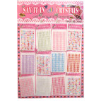 Наліпки для творчості Cengdie 6*9см стрази асорті Стрази великі