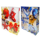 Пакет подарунковий паперовий 28*34*9см 8061-3/27192 Новорічний