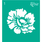 Трафарет самокл багаторазов 9*10см ROSA Talent №1 3625101