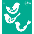Трафарет самокл багаторазов 9*10см ROSA Talent №3 3625103