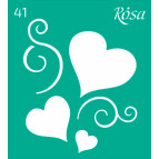 Трафарет самокл багаторазов 9*10см ROSA Talent №41 3625141