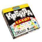 Крейда біла 5шт. ЛЮКСКОЛОР квадр 80*16*16мм карт. уп. Салют Б-105