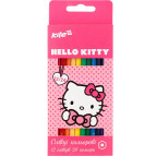 Олівці кольорові 12шт/24кол. Kite Hello Kitty двусторонні.HK17-054