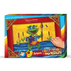 Розмальовка по номерам глітером DankoToys DT БМ-01-01 20*30см Жабеня