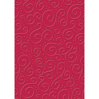 Папір для скрапбукінга Heyda А4 220г/м2 204772262 з тисненням 'Мілан' червоний