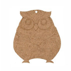 Заготовка для декорування Rosa Talent ДВП набір 5шт Сова 7*8*0,3см 2809026