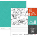 Папір для скрапбукінга ROSA Talent 30*30см Recipe book 4 двосторонній 200 г/м 5316035