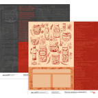 Папір для скрапбукінга ROSA Talent 30*30см Recipe book 5 двосторонній 200 г/м 5316036