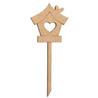 Заготовка для декорування Rosa Talent (ДВП) набір 5шт топер Шпаківня 4,9*12см 4801184