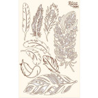 Чіпборд для скрапбукінгу 126*200 мм Мереживо 4 пір'їни білий 94232062