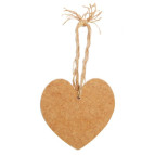 Заготовка для декорування Rosa Talent (МДФ) Панно "Серце" з підвісом 11х10см 2шт 4801012