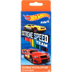 Олівці кольорові 12кол. Kite тригранні Hot Wheels HW17-053
