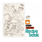 Чіпборд для скрапбукінгу 126*200 мм Recipe book 4 білий 94232070