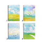 Зошит спіраль А5 48арк пласт обкл CAMIS кл. асорті 27260/32К60-262