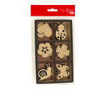 Заготовки для декорування набір Rosa Talent (МДФ) 18шт Асорті-2 10,2*17,4*2,4см 2809050