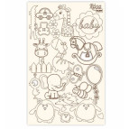 Чіпборд для скрапбукінгу 126*200 мм Дитячі мотиви 4 білий 94232054