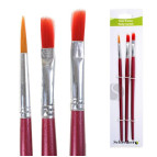 Набір пензлів 3шт. Schreiber синтетика №1,3,5 S-1720