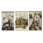 Пакет подарунковий паперовий TUKZAR 45*31*19см Tz-14003 Париж мікс