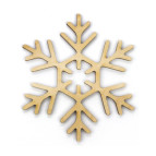 Заготовка для декорування !ПОШТУЧНО 1/5! Rosa Talent (фанера) Сніжинка 7 Д10см 4801588