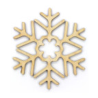 Заготовка для декорування !ПОШТУЧНО 1/5! Rosa Talent (фанера) Сніжинка 3 Д10см 4801584