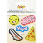 Наліпки для одягу Kidis 11*15см YC-P013 змінюють колір на сонці і світятся під ультрафіолетом