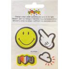 Наліпки для одягу Kidis 11*15см YC-P001 змінюють колір на сонці і світятся під ультрафіолетом