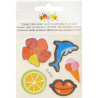 Наліпки для одягу Kidis 11*15см YC-P016 змінюють колір на сонці і світятся під ультрафіолетом