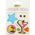 Наліпки для одягу Kidis 11*15см YC-P009 змінюють колір на сонці і світятся під ультрафіолетом