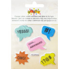 Наліпки для одягу Kidis 11*15см YC-P019 змінюють колір на сонці і світятся під ультрафіолетом