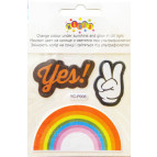 Наліпки для одягу Kidis 11*15см YC-P008 змінюють колір на сонці і світятся під ультрафіолетом