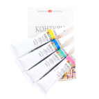 Контури для скла та кераміки ЗХК DECOLA набір 4кол. по 18мл перламутр 352964