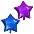 Повітряна кулька фольга Зірка ООПТ 45см мікс 8576