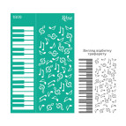 Трафарет самокл багаторазов 13*20см ROSA Talent Фоновий №1809 серія 'Текстури' GPT50083167