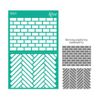 Трафарет самокл багаторазов 13*20см ROSA Talent Фоновий №1801 серія 'Текстури' GPT50083154