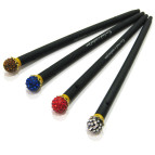 Гелева ручка Пиши-стирай ЛИДЕР Laohuyu Diamond зі стразами 0.38мм синя GP-801A