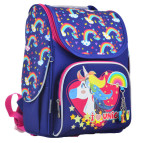 Ранець каркасний 1 Вересня YES 555196 Unicorn blue H-11 33.5*26*13.5см