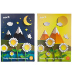 Картон кольоровий+папір А4 7+7арк Kite K17-1256