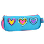 Косметичка-пенал 1Вересня Yes Hearts turquoise 20*4,5*7,5см 531831