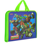 Портфель А4 1 Вересня YES пластик на блискавці FC 491427 Ninja Turtles