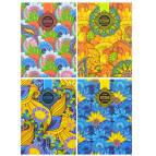 Блокнот 14,5*19,7см 64арк МАНДАРИН кліт (дизайн асорті) БК155* (202761)