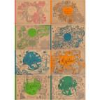 Блокнот для ескізів скетчбук 240*165мм 36арк МАНДАРИН крафт (діз 1805-1808) БК113 (203751)