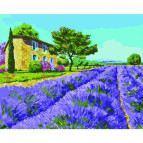 Картина по номер. на холсті 40*50см Идейка КН2062 Лавандовый рай