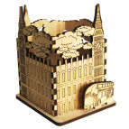 Заготовка для декорування Идейка (ДВП) підставка під ручки Бігбен з новим автобусом 8,5*9*11,5см 3-051/3