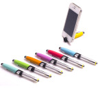 Кулькова ручка підставка для смартфона з стилусом + фонар D010-16/ST-7565