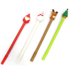 Гелева ручка з насадкою Новорічний Мікс ЛИДЕР, пише синім №1928/UK-32/ST311