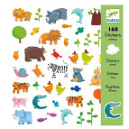 Наліпки дитячі Djeco 160 шт. Тварини DJ08841