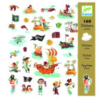 Наліпки дитячі Djeco 160 шт. Пірати DJ08839